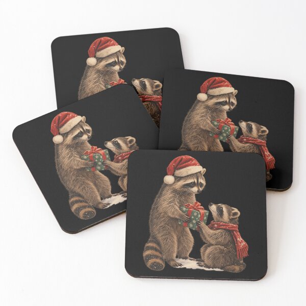 Item preview, Regalo de Navidad de mapache designed and sold by Konvero.
