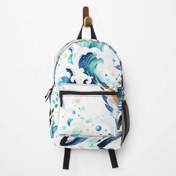 Item preview, Watercolor summer wave and seagull designed and sold by Art of Sun.