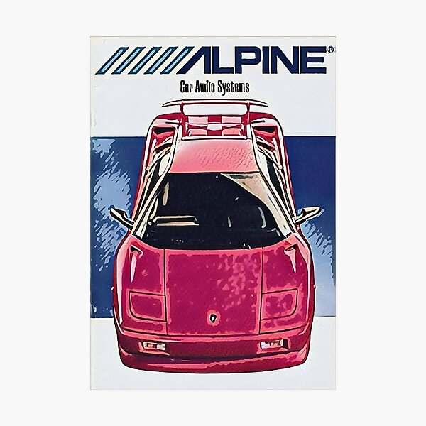 Item preview, Alpine Car Audio Systems Graphic Art designed and sold by mtvintageapparel.