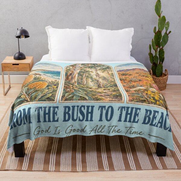Item preview, From The Bush To Beach Banksia Eucalyptus Outback Tee designed and sold by Yellowriversss.