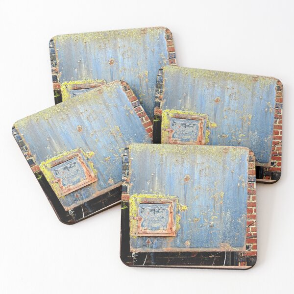 Item preview, Weathered Mossy Boiler Door and Brick Wall – Eastern State Penitentiary designed and sold by Jason Bylsma.