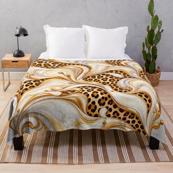 Item preview, Leopard Chic – Cream Marble and Gold designed and sold by annenambiro.