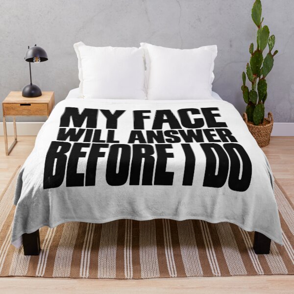Item preview, My Face Will Answer Before I Do – Funny Women's Sarcastic Expression Humor designed and sold by Trendably.