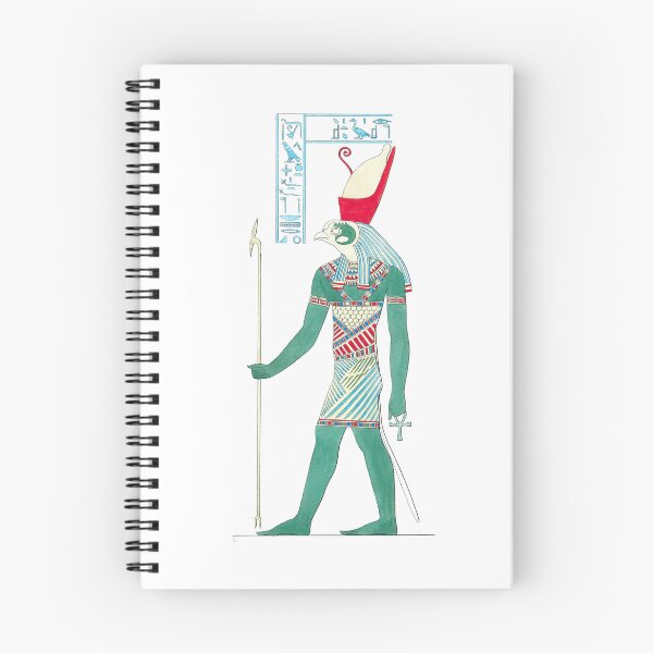 Item preview, Egyptian God Horus Wall Art, Ancient Egyptian Mythology Print, Colorful Pharaoh Era Illustration designed and sold by RickE.