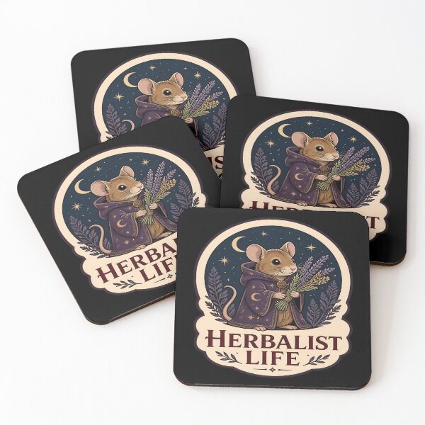 Item preview, Herbalist Life Funny Cottagecore Wizard Mouse Lavender designed and sold by PozivoPlus.