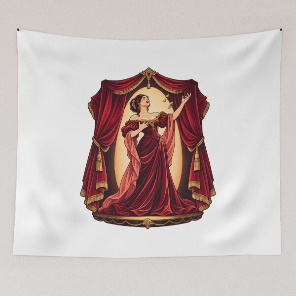Item preview, Opera Night Behind Velvet Curtains designed and sold by Philippa Shop.
