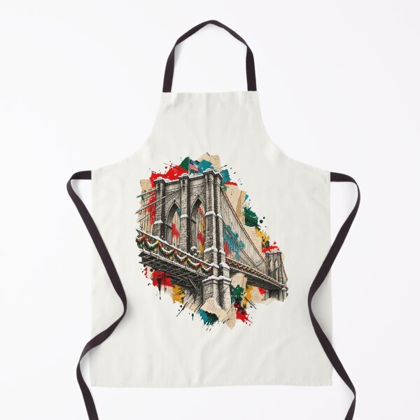 Item preview, Brooklyn Bridge celebrates Christmas amid vibrant strokes designed and sold by Honu2025.