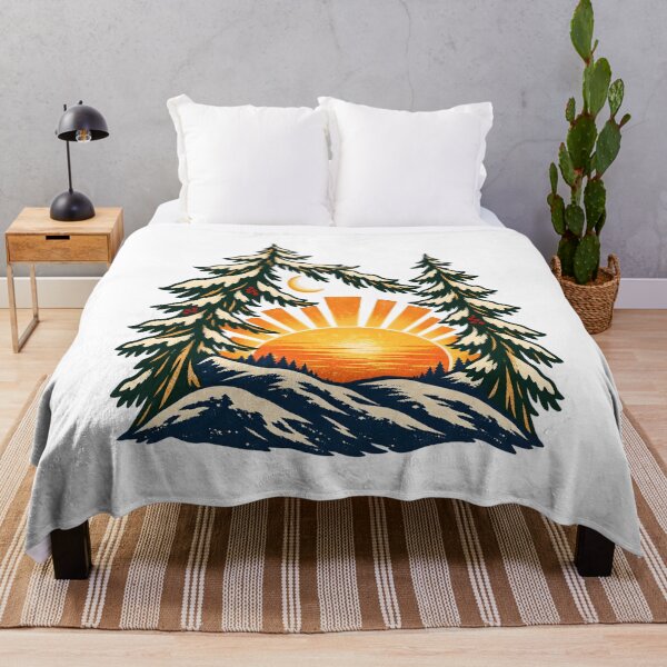 Item preview, Winter Solstice Sun Between Pines designed and sold by Philippa Shop.