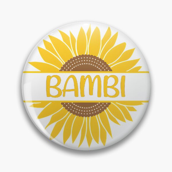 Item preview, Bambi Inspired Name Tag with Bright Sunflower Design designed and sold by Tedejazmin.