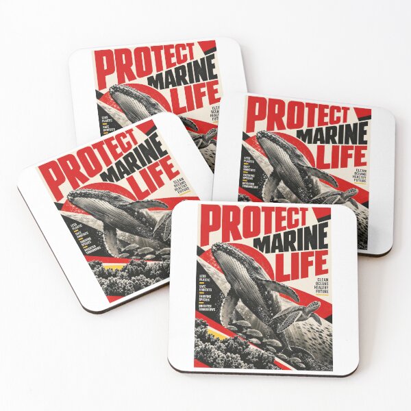 Item preview, Protect Marine Life Conservation Poster designed and sold by ForeverPrintsOK.