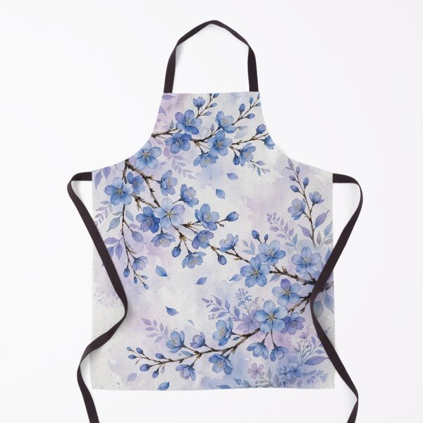 Item preview, Blue Cherry Blossom Watercolor – Dreamy Floral Botanical Art designed and sold by GemniShop.