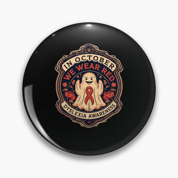 Item preview, In October We Wear Red - Dyslexia Awareness Halloween Design designed and sold by DyzioSupply.