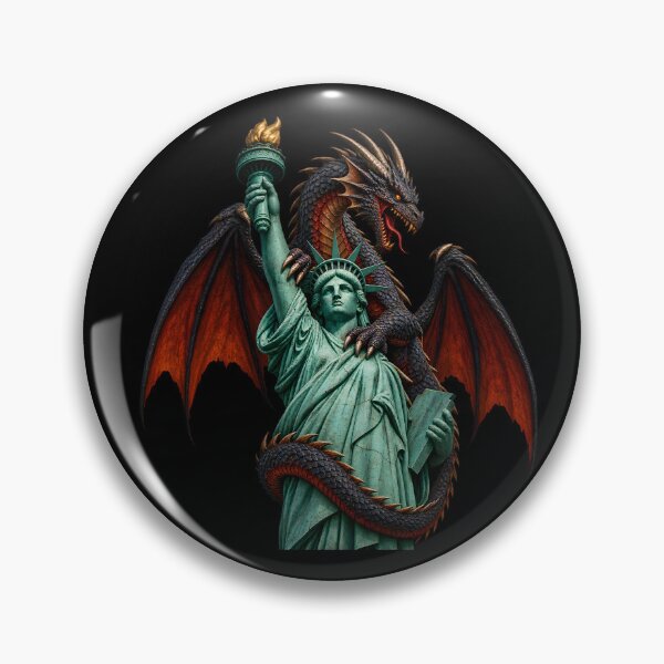 Item preview, This is a design of a red dragon on the statue of liberty designed and sold by RBBeachDesigns.