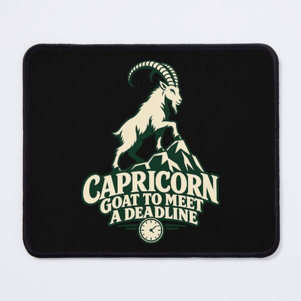 Item preview, Capricorn - Goat To Meet A Deadline designed and sold by Good Mood Foundry.