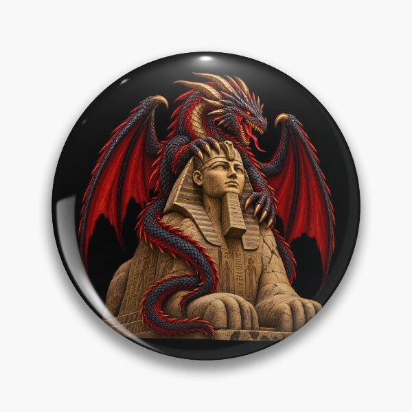 Item preview, This is a design of a red dragon on a sphinx designed and sold by RBBeachDesigns.