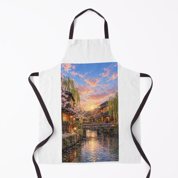 Item preview, Kyoto Gion Shirakawa Cherry Blossom Sunset designed and sold by Alvren.