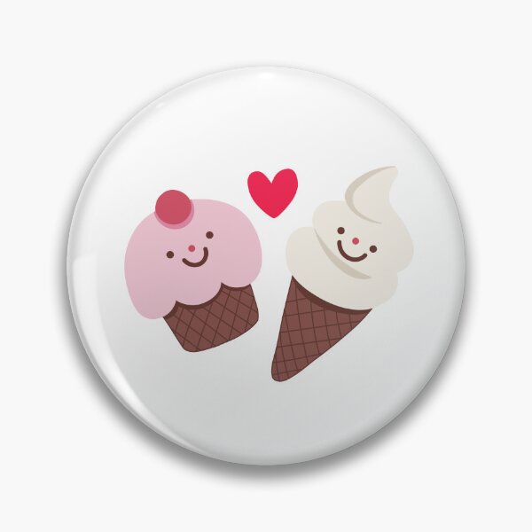 Item preview, Cute Cupcake and Ice Cream Heart Doodle, Kawaii Dessert Art designed and sold by NushesWorld.