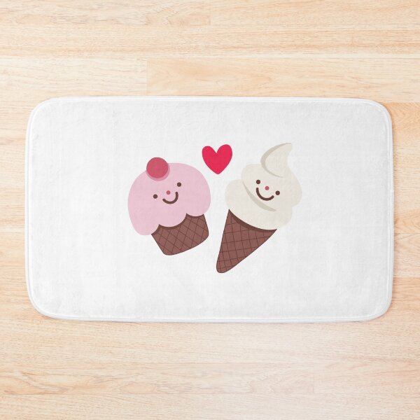 Item preview, Cute Cupcake and Ice Cream Heart Doodle, Kawaii Dessert Art designed and sold by NushesWorld.