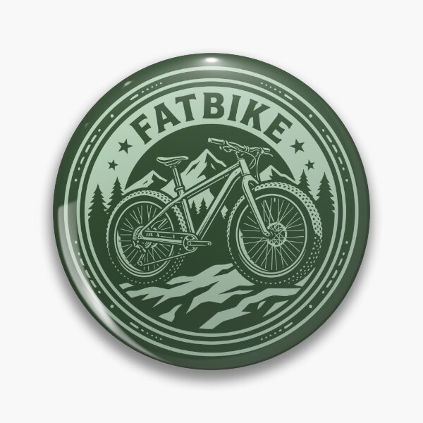 Item preview, Fat Biking Vintage Emblem Mountain Snow Trail Cycling Graphic    designed and sold by KiwiRider.