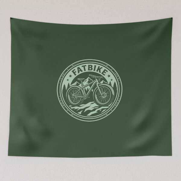 Item preview, Fat Biking Vintage Emblem Mountain Snow Trail Cycling Graphic    designed and sold by KiwiRider.