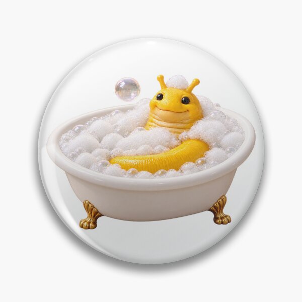 Item preview, Cheerful Banana Slug Bathtub designed and sold by Sillytoe.