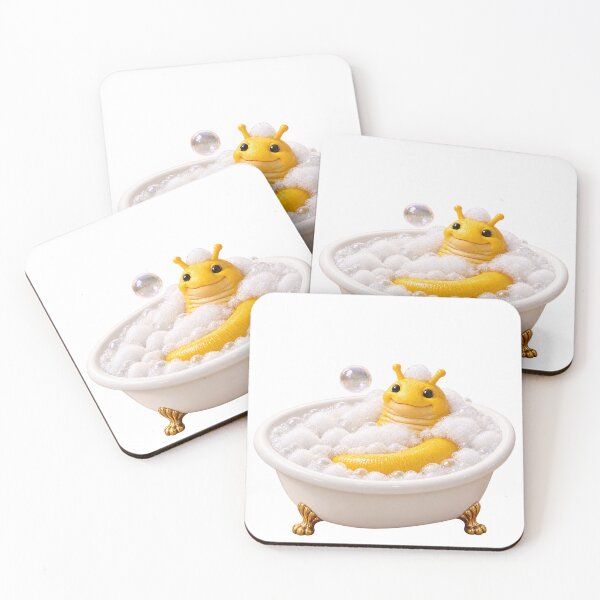 Item preview, Cheerful Banana Slug Bathtub designed and sold by Sillytoe.
