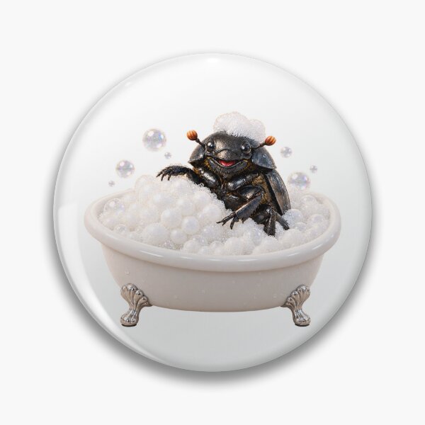 Item preview, Bubbly Dung Beetle Bathtub designed and sold by Sillytoe.