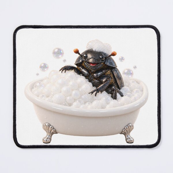 Item preview, Bubbly Dung Beetle Bathtub designed and sold by Sillytoe.