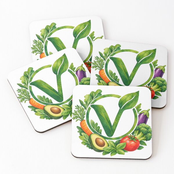 Item preview, Watercolor Vegan Leaf Symbol with Vegetables designed and sold by JrNergal.