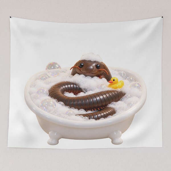 Item preview, Pampered Giant African Millipede Bathtub designed and sold by Sillytoe.