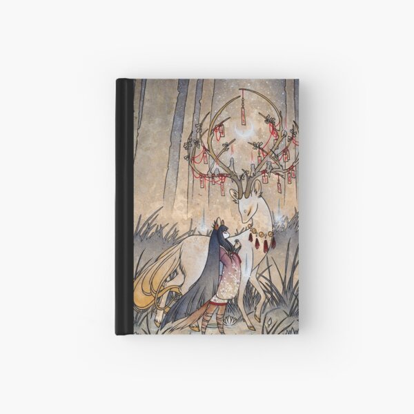The Wish - Kitsune Fox Deer Yokai Hardcover Journal