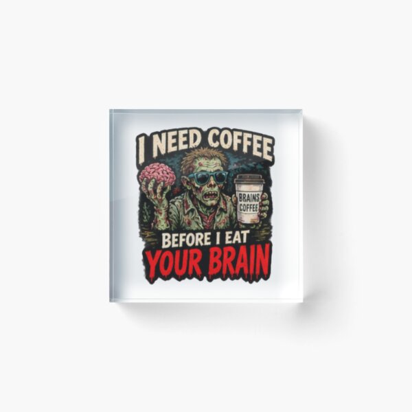 Item preview, Coffee Before Brain designed and sold by FrightDay.