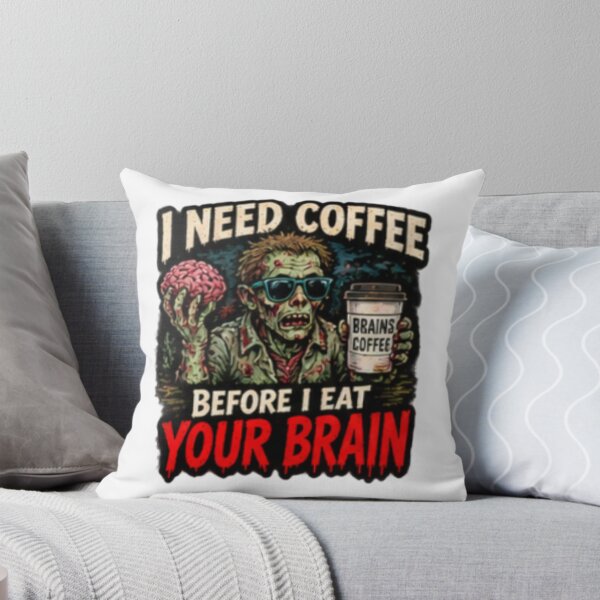 Item preview, Coffee Before Brain designed and sold by FrightDay.