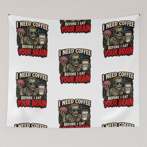 Item preview, Coffee Before Brain designed and sold by FrightDay.