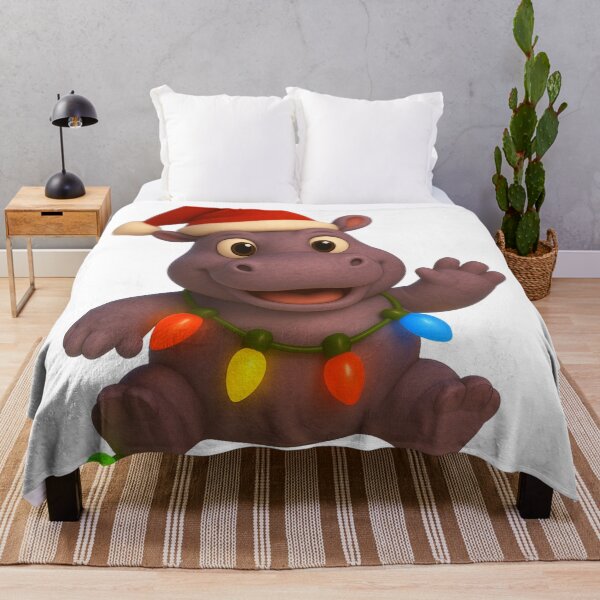 Item preview, Jolly Hippopotamus Christmas designed and sold by Sillytoe.