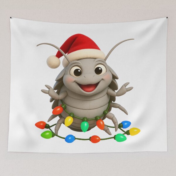 Item preview, Merry Giant Isopod Christmas designed and sold by Sillytoe.