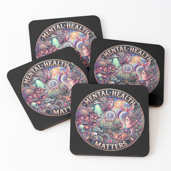 Item preview, Mental Health Matters Groovy Positive Mindset Aesthetic designed and sold by gear-posters.
