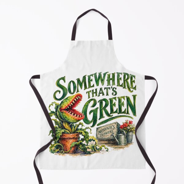 Item preview, Little Shop of Horrors - SOMEWHERE THAT'S GREEN designed and sold by Lyric Vault - Rock on.