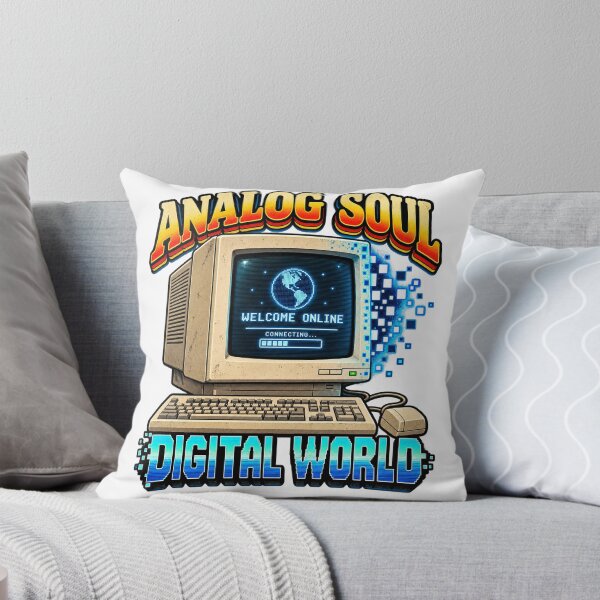 Item preview, Analog Soul Digital World – Gen X Nostalgia designed and sold by GENX-AUTISM-DAD.
