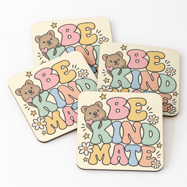 Item preview, Cute Mental Health Be Kind Mate Quokka Australian Happiness Tee designed and sold by Yellowriversss.