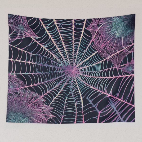 Item preview, Colorful Spiderweb designed and sold by sueviolaart.