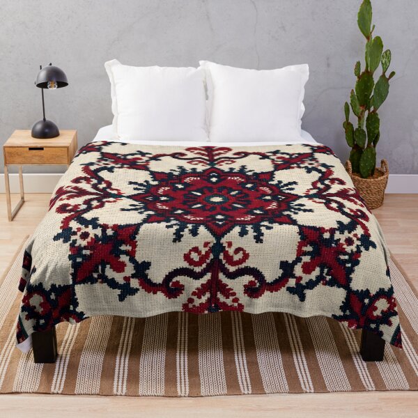 Item preview, Traditional Cross Stitch Folk Mandala Ornament designed and sold by ART BOND.