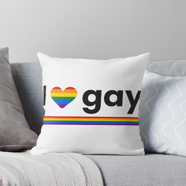 Item preview, I Love Gay — Funny Rainbow Heart Pride Slogan LGBTQ Statement designed and sold by Off Beat Tee Hut.