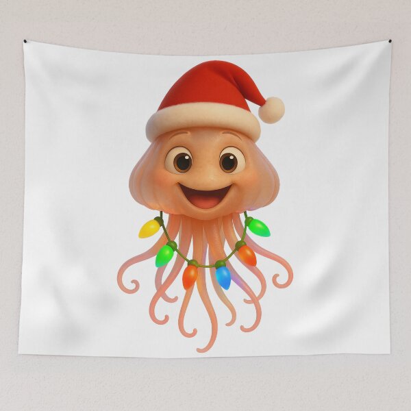 Item preview, Merry Immortal Jellyfish Christmas designed and sold by Sillytoe.