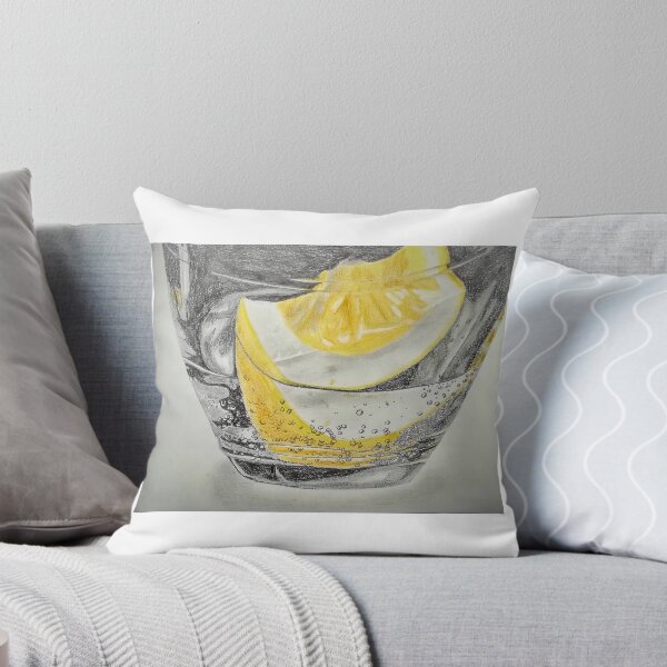Item preview, Lemon slice in a glass designed and sold by CecileLenam.