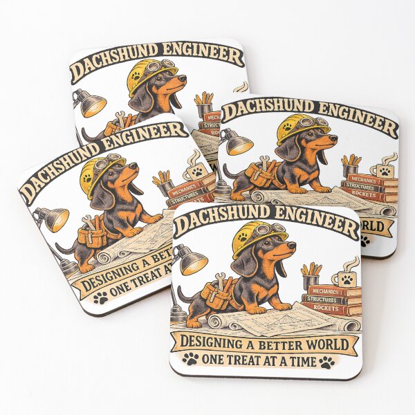 Item preview, Dachshund Engineer – Funny Engineering Dog designed and sold by vitotheking.