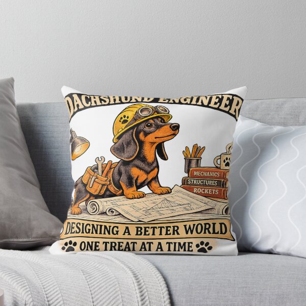 Item preview, Dachshund Engineer – Funny Engineering Dog designed and sold by vitotheking.