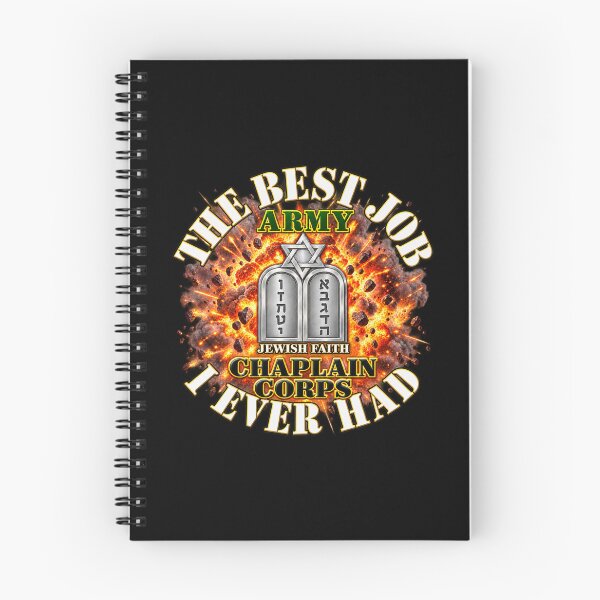 Item preview, The Best Job - I Ever Had - Explosion w  Chaplain Corps - Jewish Faith - 3D - Transparent designed and sold by Military Insignia Products.