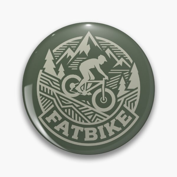 Item preview, Fat Biking Vintage Emblem Mountain Snow Trail Cycling Graphic    designed and sold by KiwiRider.