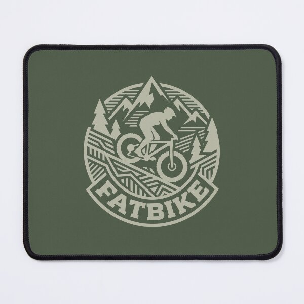 Item preview, Fat Biking Vintage Emblem Mountain Snow Trail Cycling Graphic    designed and sold by KiwiRider.